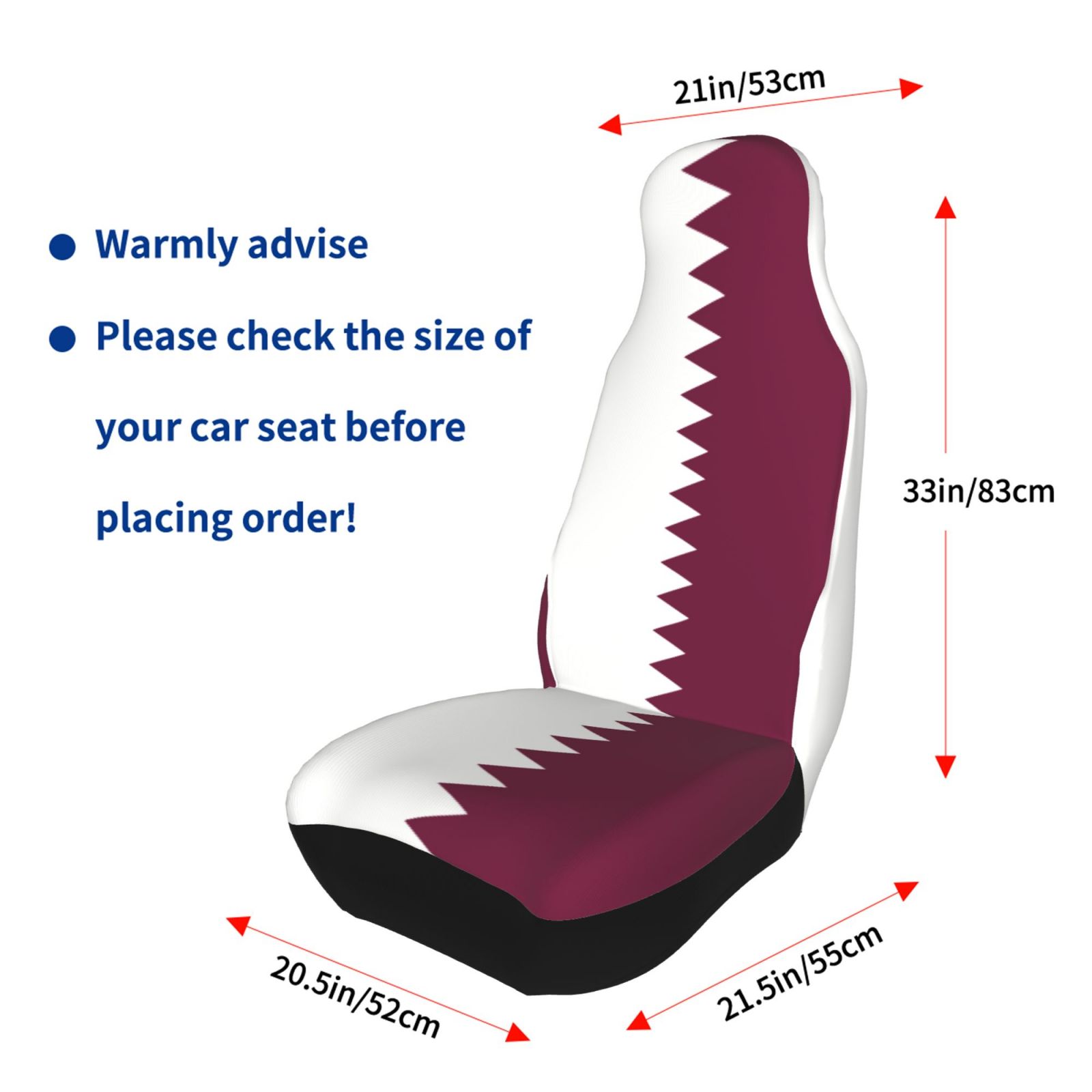 Qatar Flag Printed Patriotic-t - Car Accessories Qatar recension och pris