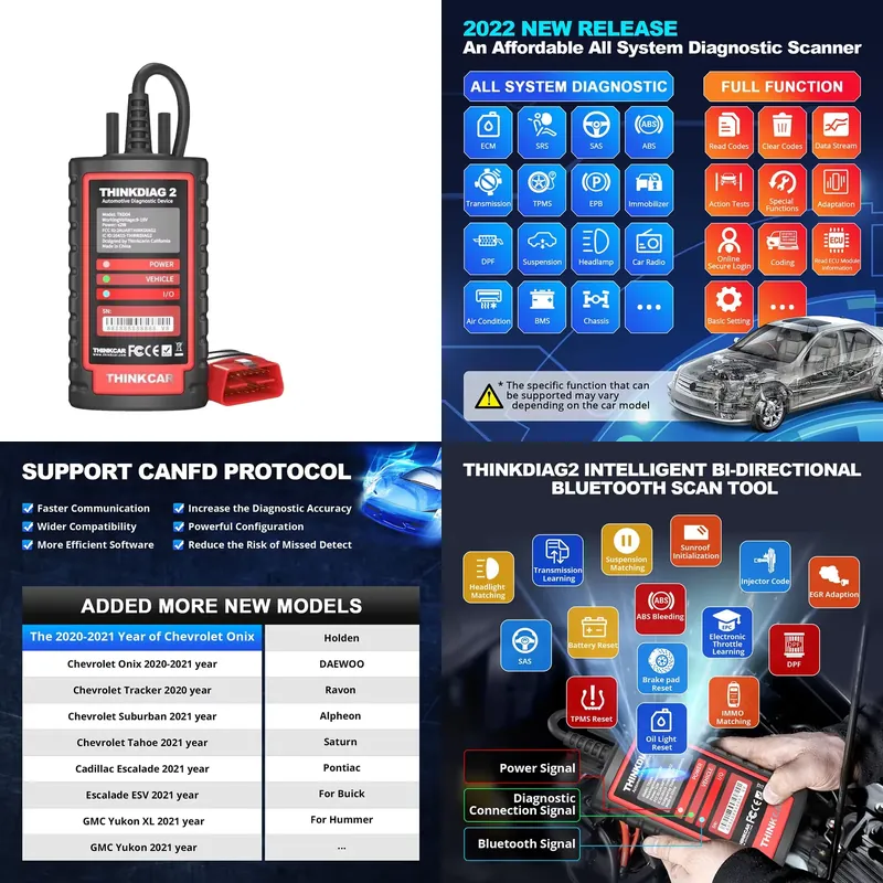 Thinkdiag 2 Diagnostic Tool OB - Obd2 Scanner recension och pris