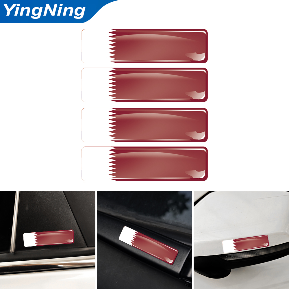 4PCS Qatar Flag Sticker Vinyl  - Car Accessories Qatar recension och pris