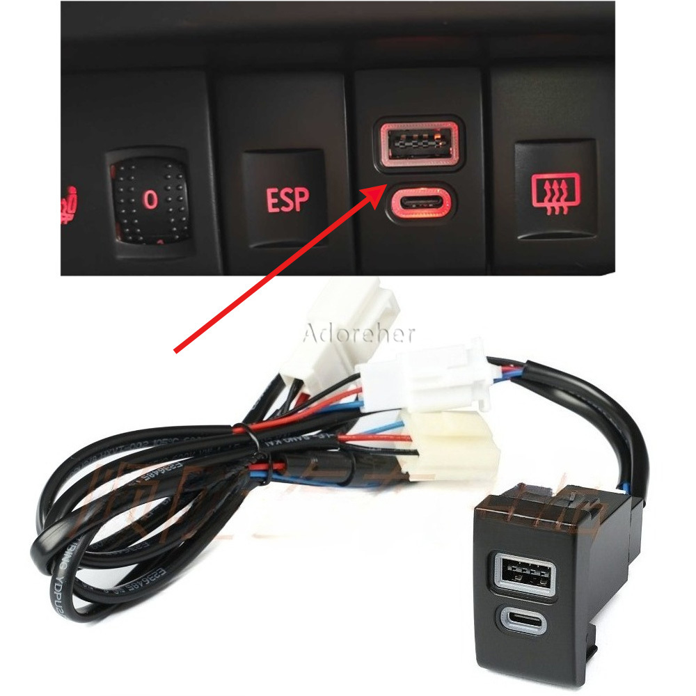 1 PC Car USB QC 3.0 Type C Pho - Car Accessories Qc recension och pris