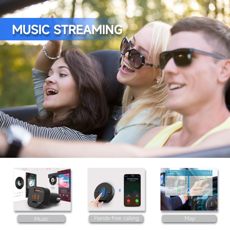 C23 Bluetooth 5.1 Car MP3 True - Car Accessories Qc recension och pris