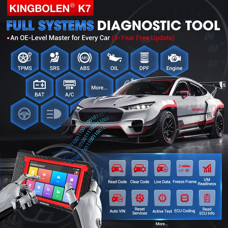 Kingbolen K7 Automotive Scanne - Obd2 Scanner recension och pris