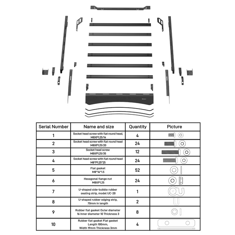 Hot Selling BEVINSEE Full Size - Car Roof Rack Cross Bar recension och pris