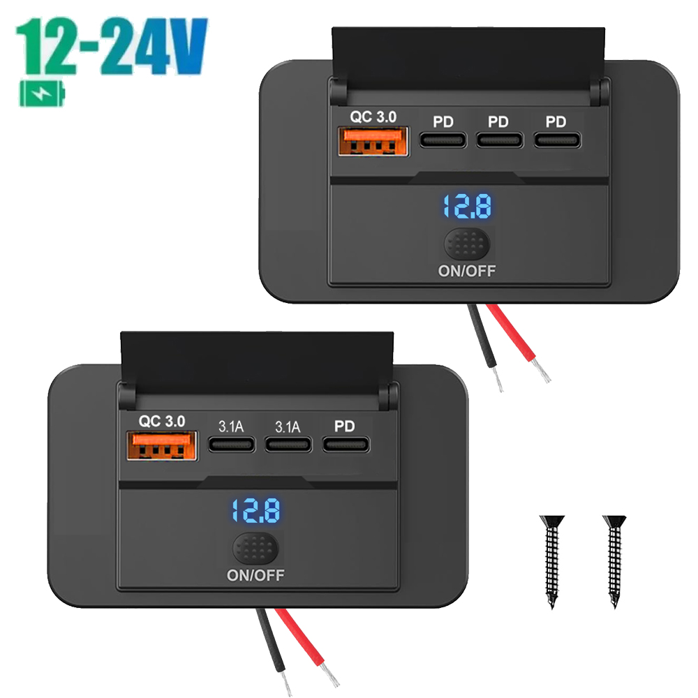 2025 4 Ports 12V RV USB Outlet - Car Accessories Qc recension och pris