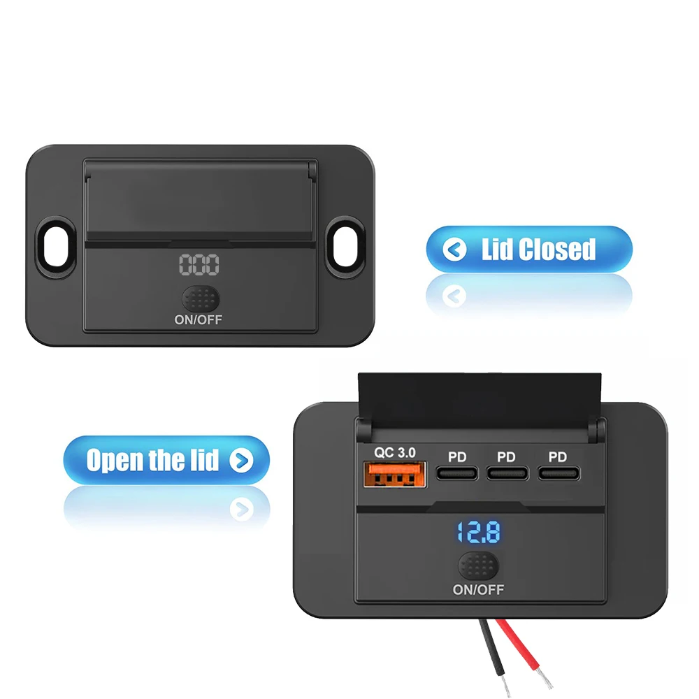 2025 4 Ports 12V RV USB Outlet - Car Accessories Qc recension och pris