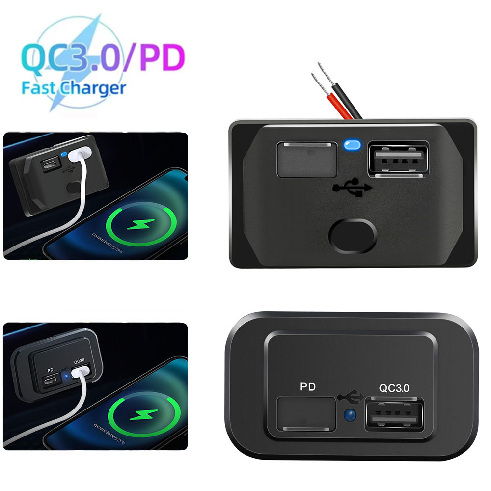 12V-24V USB Fast Car Charger O - Car Accessories Qc recension och pris