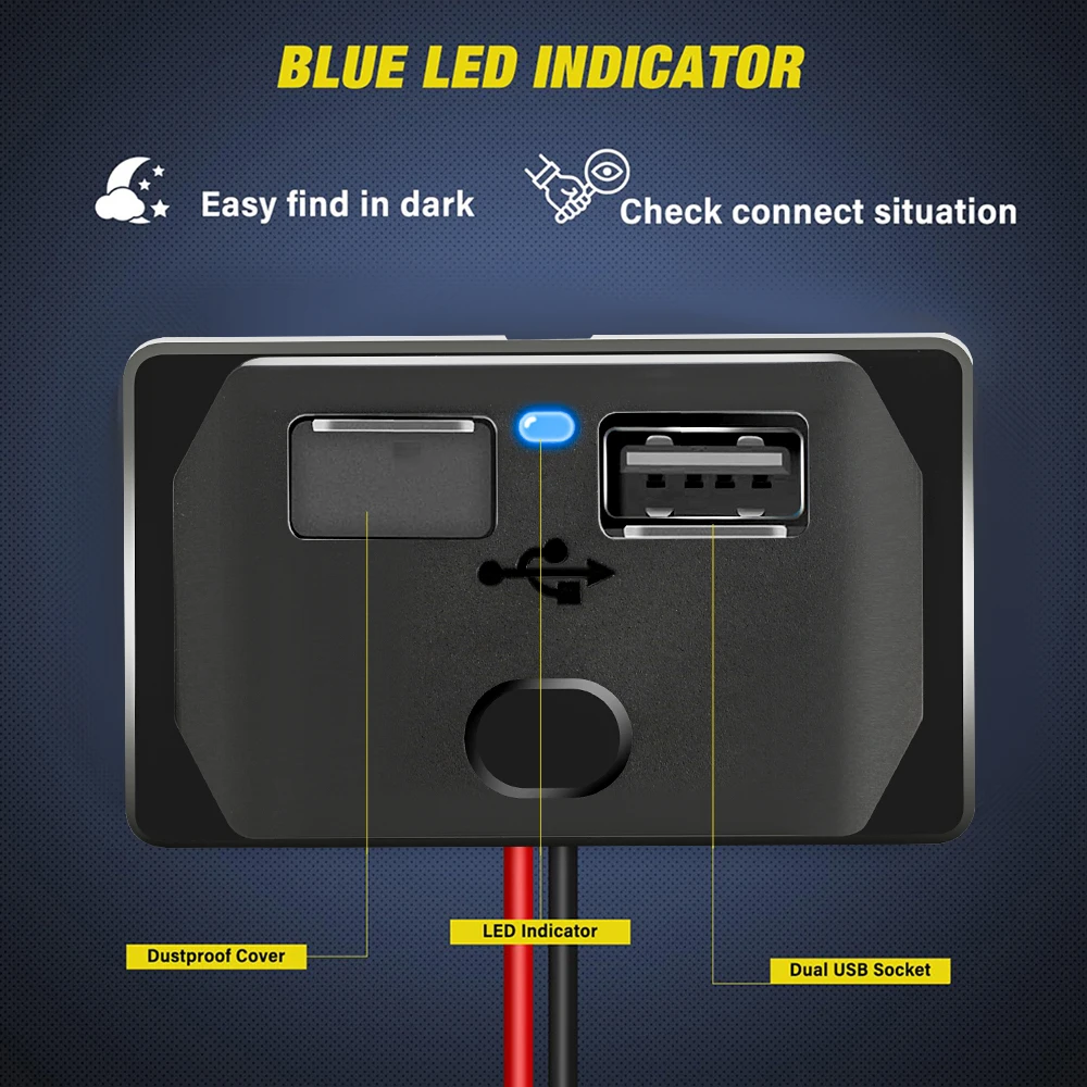12V-24V USB Fast Car Charger O - Car Accessories Qc recension och pris