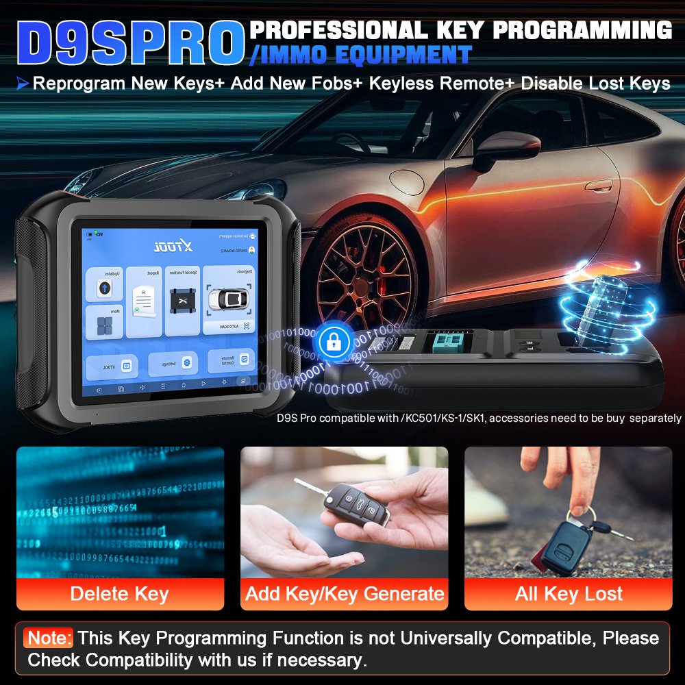 EU Warehouse XTOOL D9S Pro EU  - Obd2 Scanner recension och pris