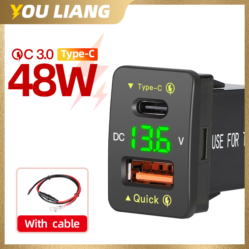 QC3.0 48W Usb C PD Port 12V/24 - Car Accessories Qc recension och pris