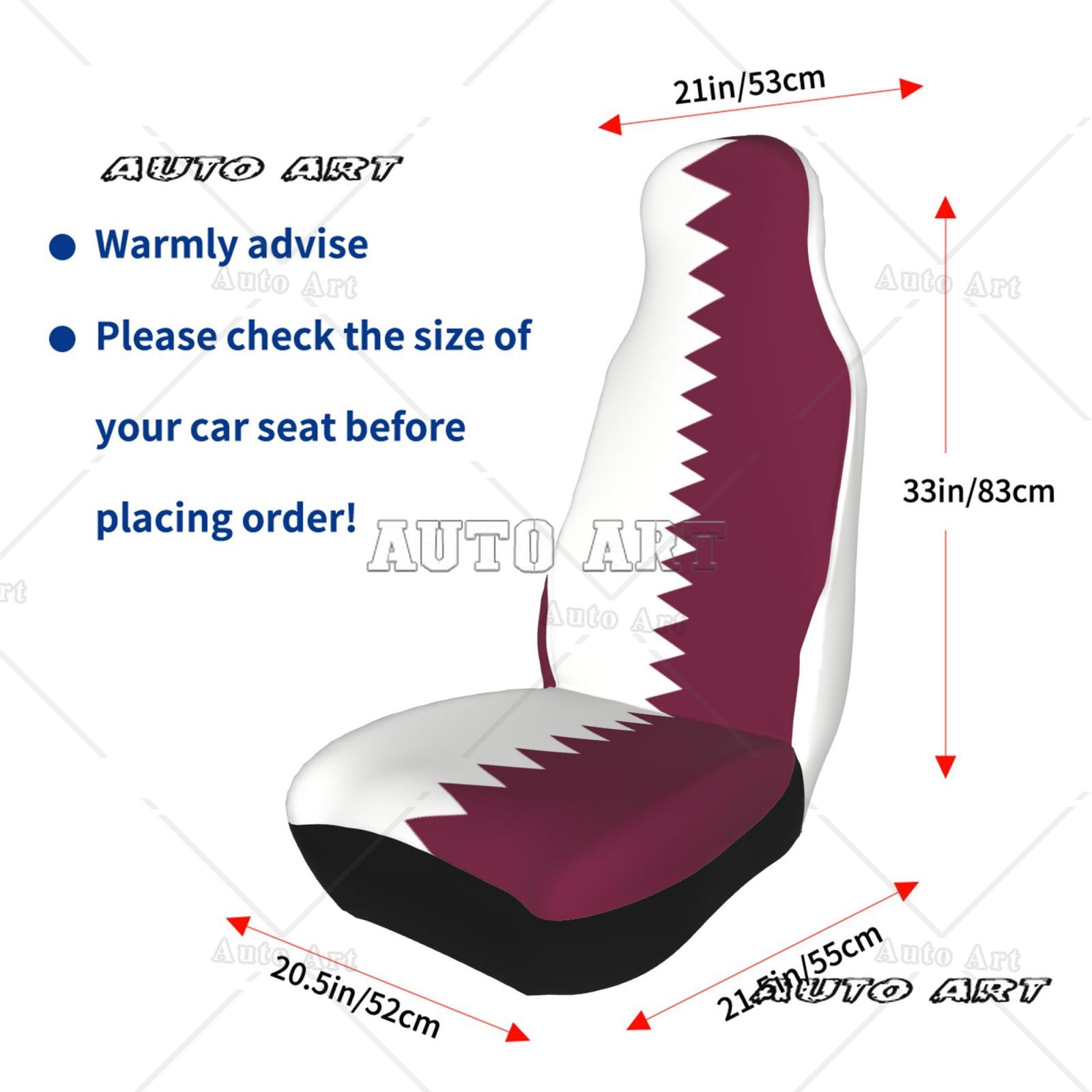 Qatar Flag Printed Patriotic-t - Car Accessories Qatar recension och pris