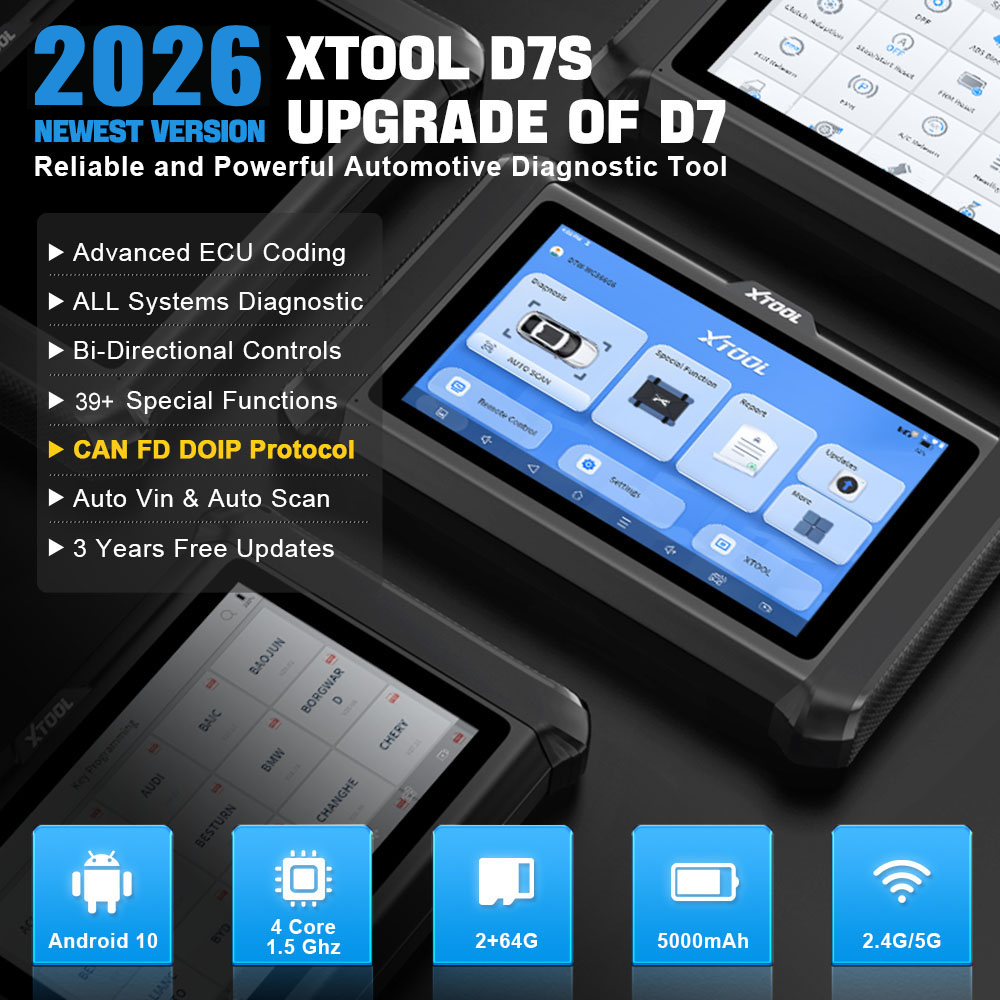 USA Warehouse XTOOL D7S Car EC - Obd2 Scanner recension och pris