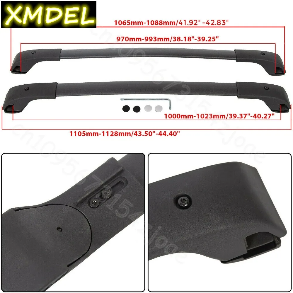 car styling 2pcs Black Roof Ra - Car Roof Rack Cross Bar recension och pris