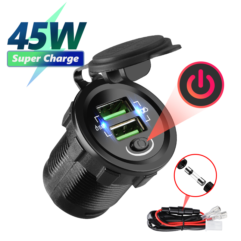 QC3.0 36W Car Usb Charger Auto - Car Accessories Qc recension och pris