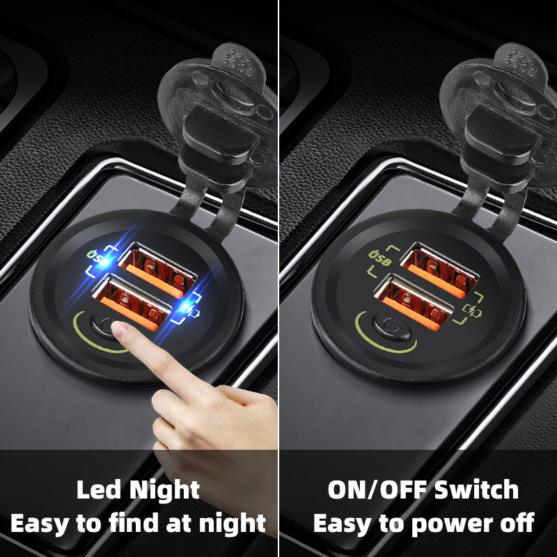QC3.0 36W Car Usb Charger Auto - Car Accessories Qc recension och pris