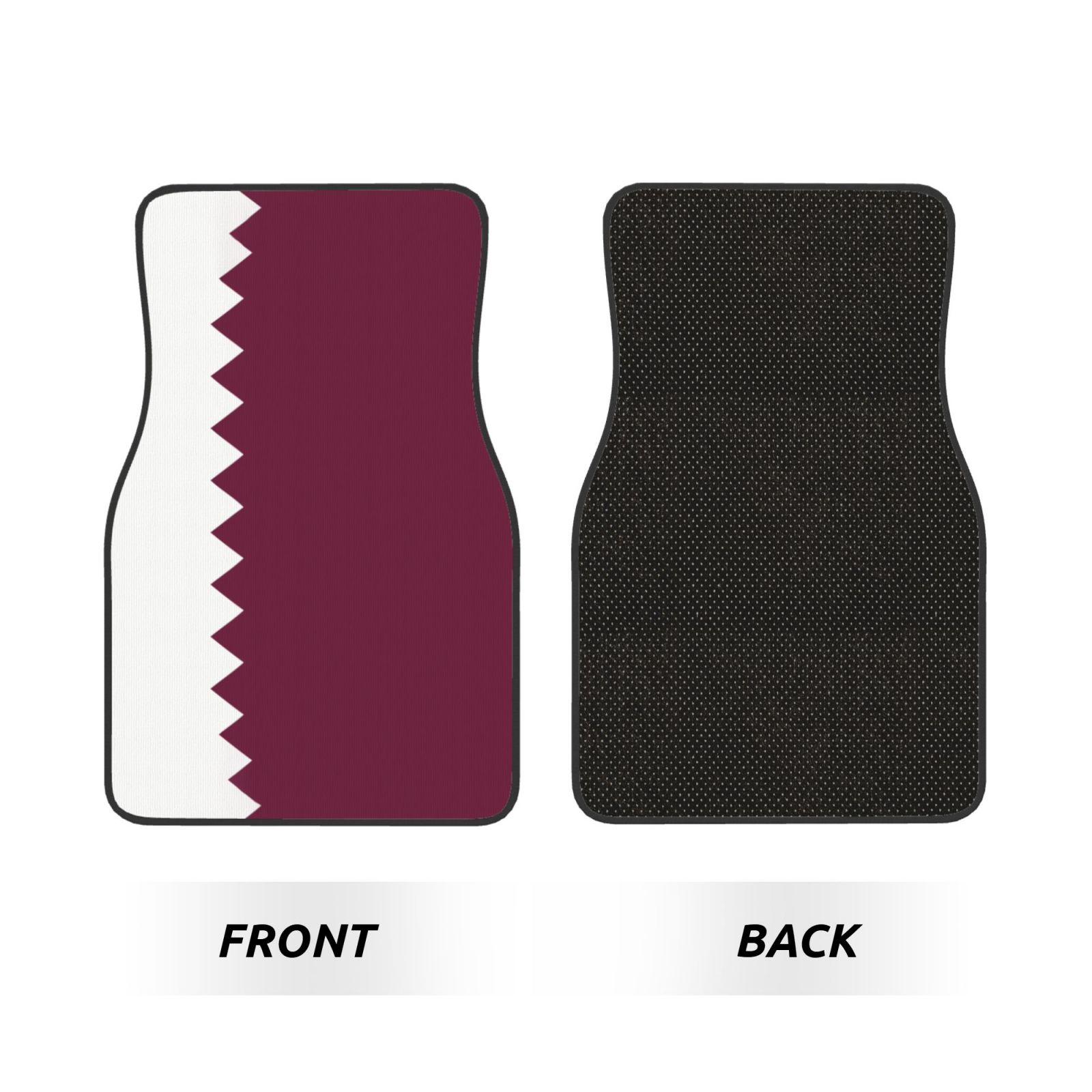 Flag of Qatar Pattern Car Floo - Car Accessories Qatar recension och pris