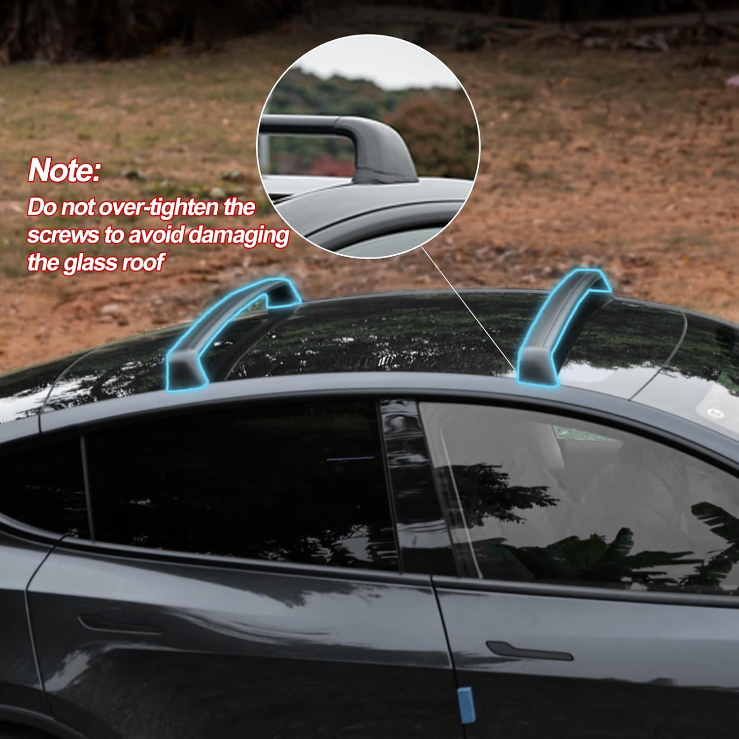 For Tesla Model Y Juniper Roof - Car Roof Rack Cross Bar recension och pris