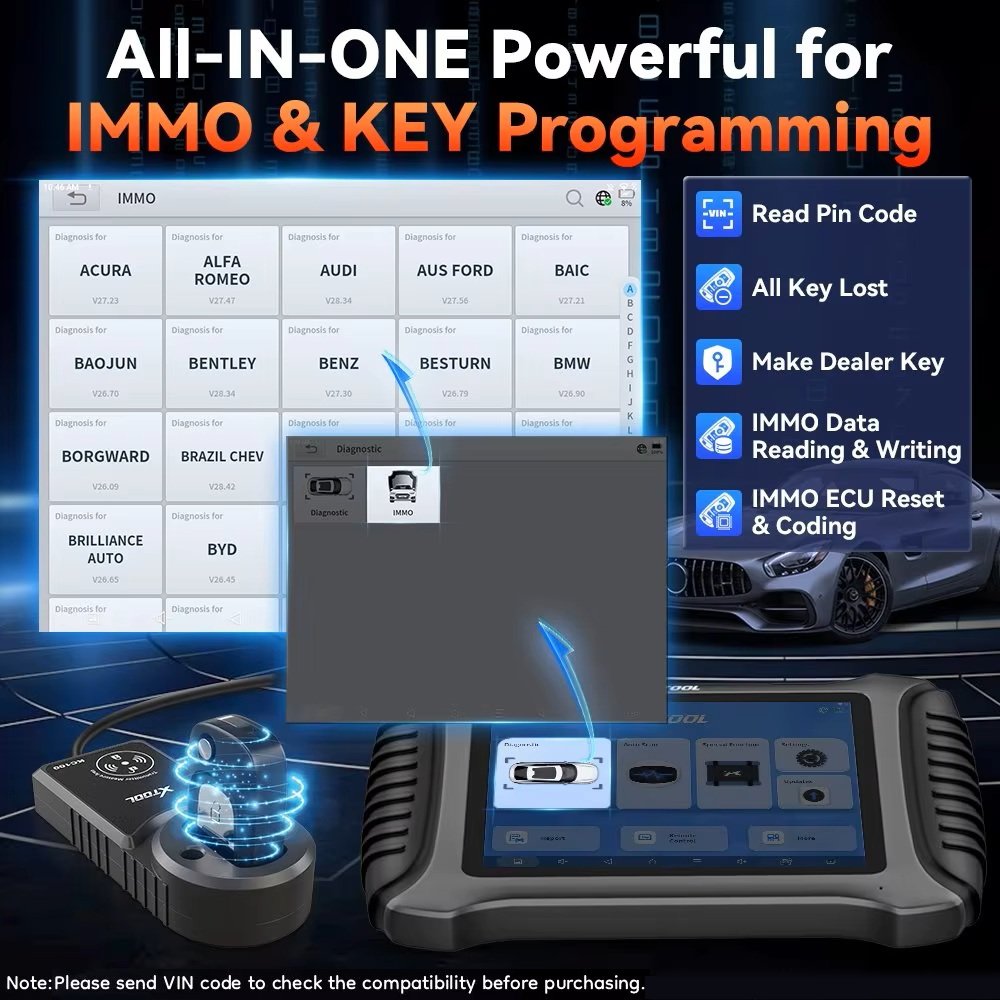 XTOOL X100 PAD3 with KC100 EEP - Obd2 Scanner recension och pris
